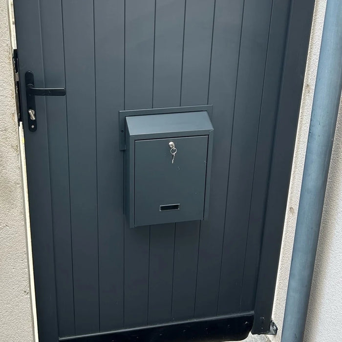 Gatehouse W3 Rear Access Letterbox with Trim for Gates and Fences