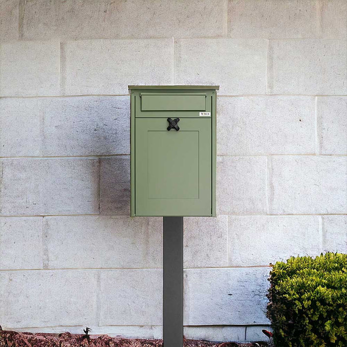 Free Standing Large Post Box Lockable - Albert - Letterbox Supermarket