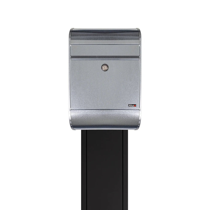 Free Standing Outdoor Post Box Galvanised Steel Allux 5000 - Letterbox Supermarket