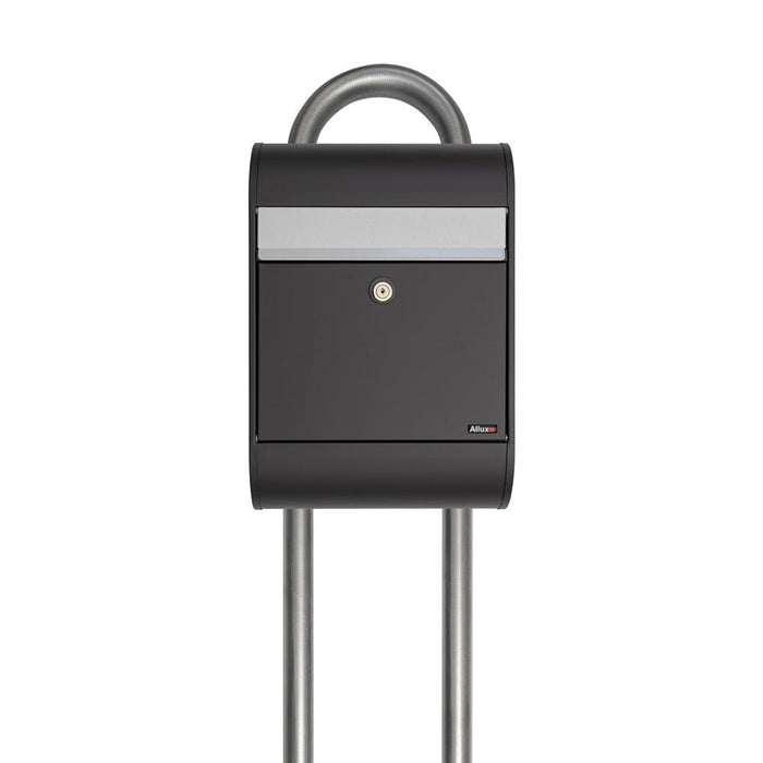 Free Standing Outdoor Post Box Galvanised Steel Allux 5000 - Letterbox Supermarket