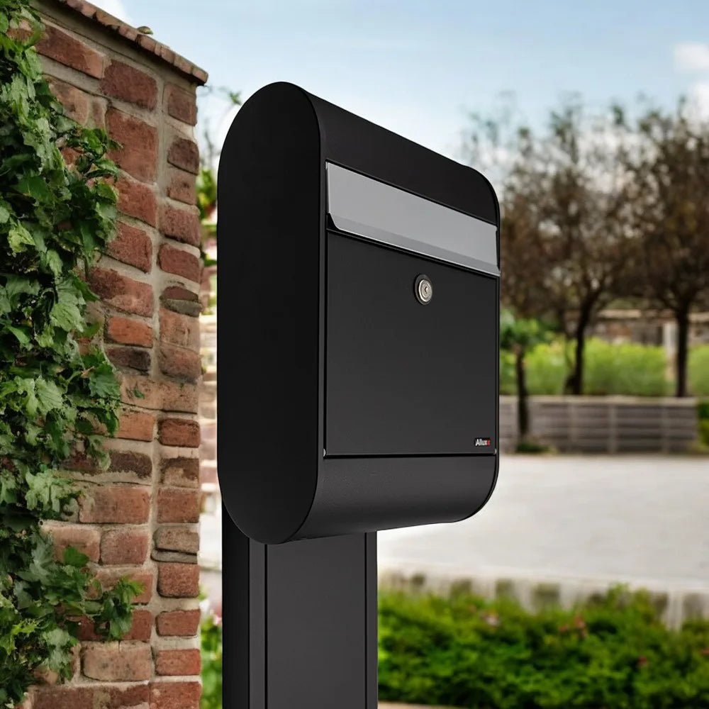 Free Standing Outdoor Post Box Galvanised Steel Allux 5000 — Letterbox ...