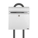 Free Standing Post Box Lockable Galvanised Steel Allux KS200 - Letterbox Supermarket