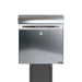 Free Standing Post Box Lockable Galvanised Steel Allux KS200 - Letterbox Supermarket