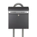 Free Standing Post Box Lockable Galvanised Steel Allux KS200 - Letterbox Supermarket