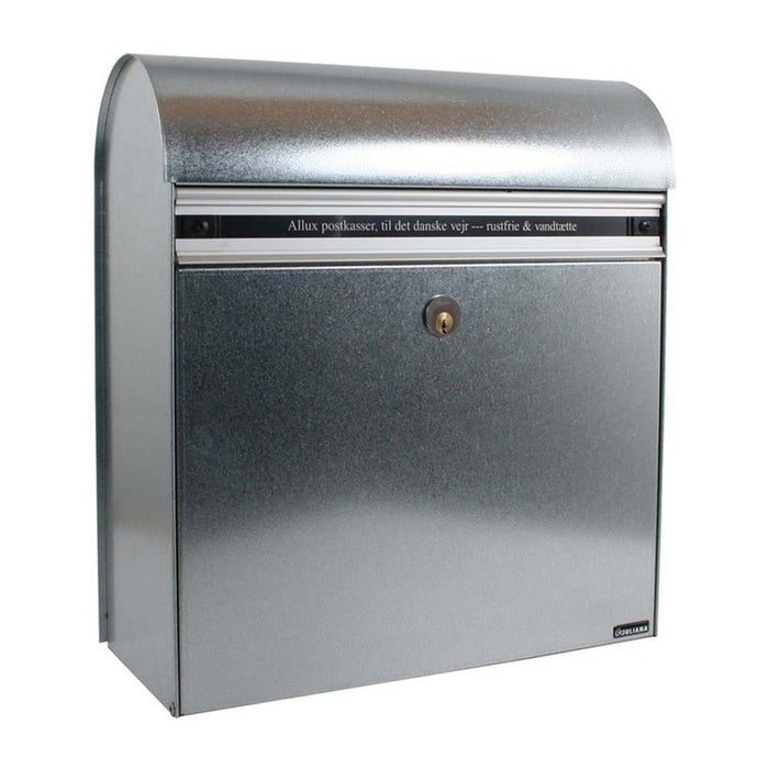 Free Standing Post Box Lockable Galvanised Steel Allux KS200 - Letterbox Supermarket