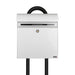 Free Standing Post Box Lockable Galvanised Steel Allux KS200 - Letterbox Supermarket