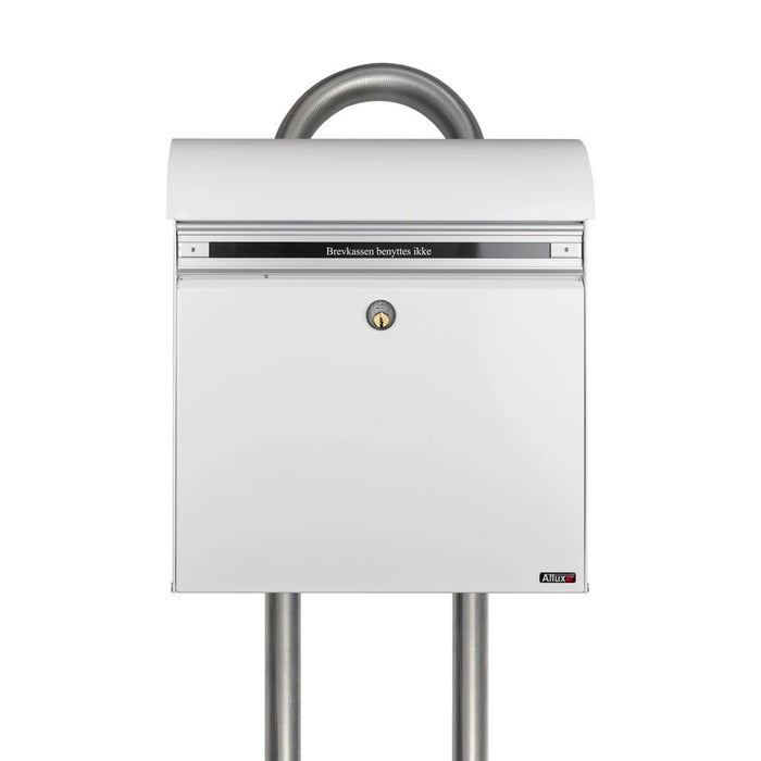 Free Standing Post Box Lockable Galvanised Steel Allux KS200 - Letterbox Supermarket