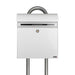 Free Standing Post Box Lockable Galvanised Steel Allux KS200 - Letterbox Supermarket