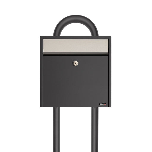 Free Standing Post Box Lockable Powder Coated Allux 250 - Letterbox Supermarket