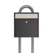 Free Standing Post Box Lockable Powder Coated Allux 250 - Letterbox Supermarket