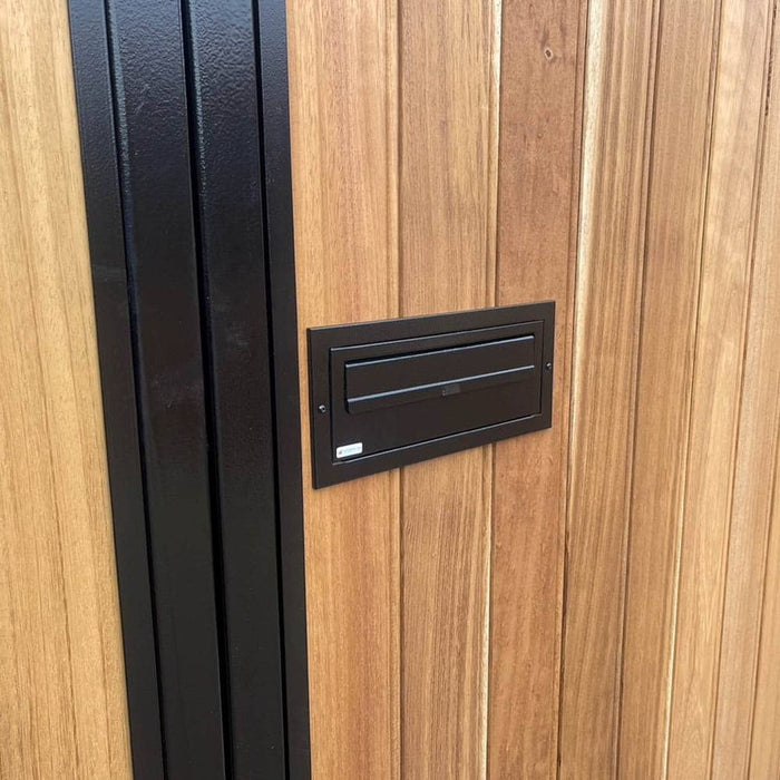 Gatehouse W3 Rear Access Letterbox with Trim for Gates and Fences