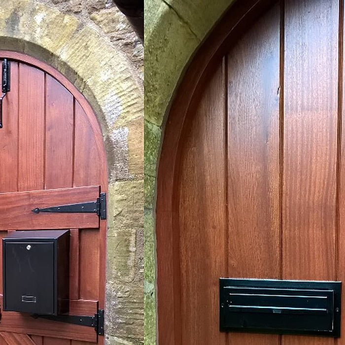 Gatehouse W3 Rear Access Letterbox with Trim for Gates and Fences