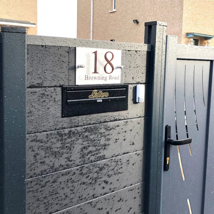 Gatehouse W3-1 Rear Access Letterbox for Gates and Fences