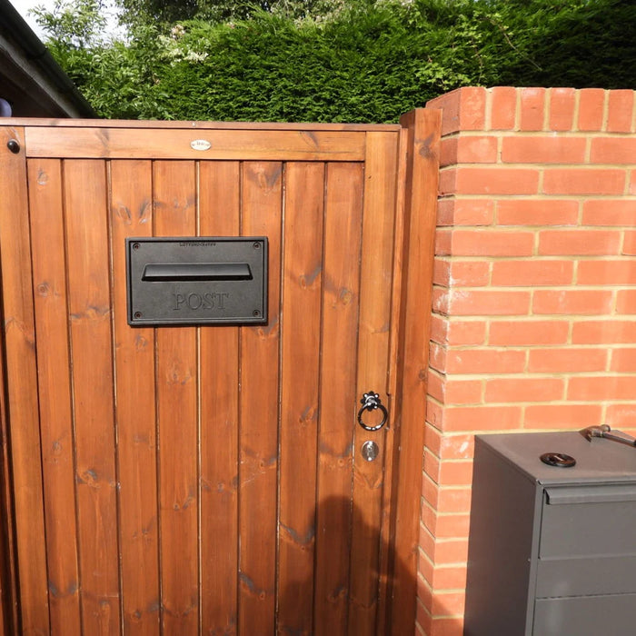 Nero Black Cast Aluminium Letter Plate for Wall, Fence or Gate Letterboxes