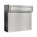 Outdoor Letterbox for Gates & Fences Polished Stainless Steel LAD - 050 - Letterbox Supermarket