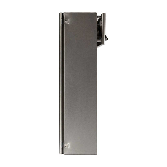 Outdoor Letterbox for Gates & Fences Polished Stainless Steel LAD - 050 - Letterbox Supermarket