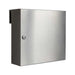 Outdoor Letterbox for Gates & Fences Polished Stainless Steel LAD - 050 - Letterbox Supermarket