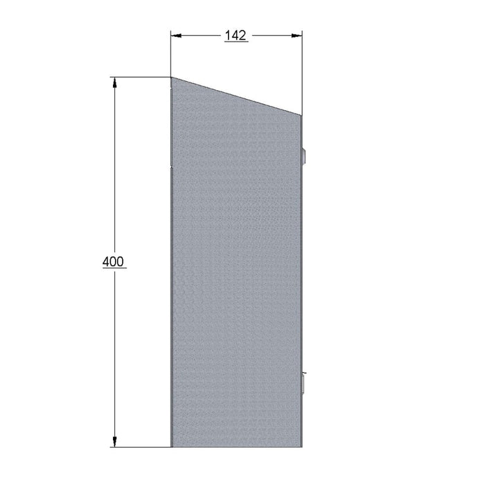 Outdoor Post Box for Gates and Fence Mounting Rear Access Lockable W3 - 6 - Letterbox Supermarket