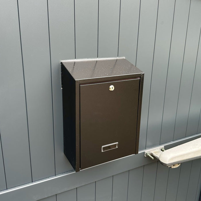 Outdoor Post Box for Gates and Fence Mounting with Stainless Steel Front Including Trim Rear Access W3-1 - Letterbox Supermarket