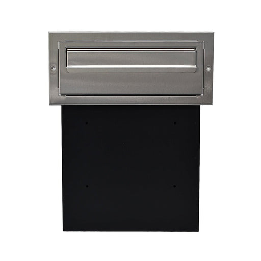 Outdoor Post Box for Gates and Fence Mounting with Stainless Steel Front Including Trim Rear Access W3-2 - Letterbox Supermarket
