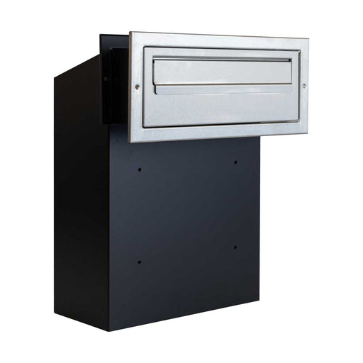 Outdoor Post Box for Gates and Fence Mounting with Stainless Steel Front Including Trim Rear Access W3 - 2 - Letterbox Supermarket