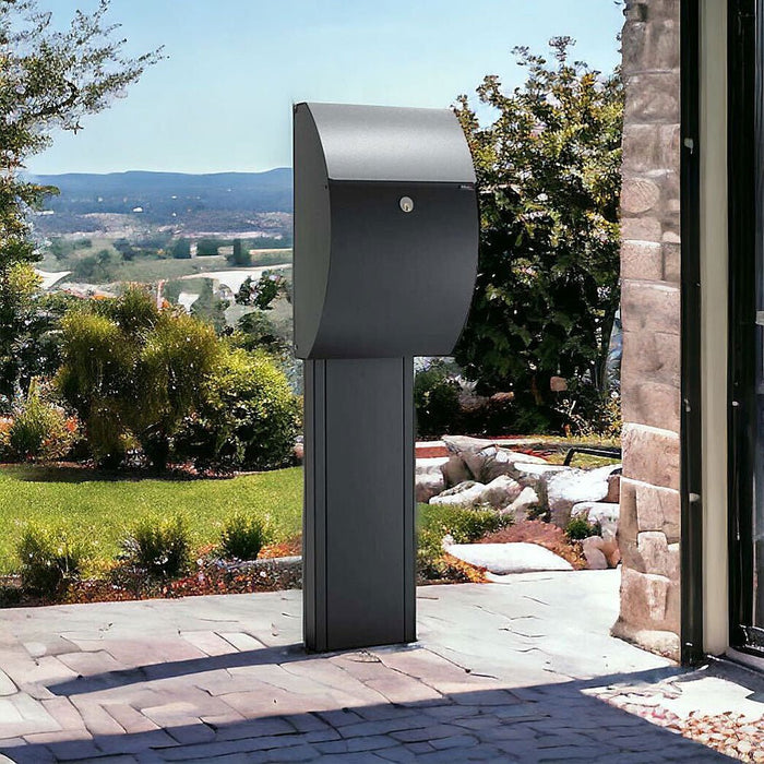 Outdoor Post Box Free Standing Allux 7000 - Letterbox Supermarket