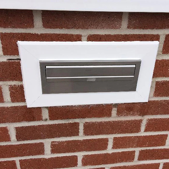 SM Through Wall Letterbox Locking Weatherproof Galvanised Steel