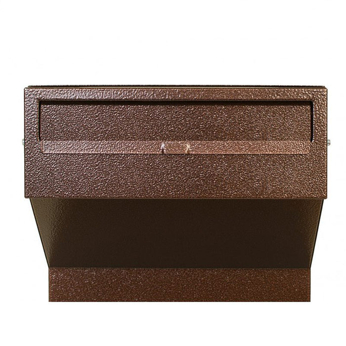SM Through Wall Letterbox Locking Weatherproof Galvanised Steel