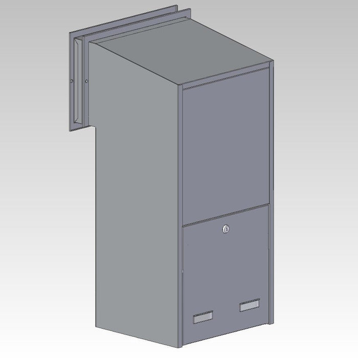 Sigma Paco Rear Access Parcel Box for Gates and Fences - Letterbox Supermarket