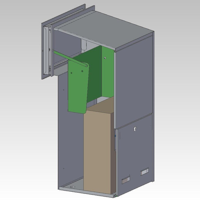 Sigma Paco Rear Access Parcel Box for Gates and Fences - Letterbox Supermarket