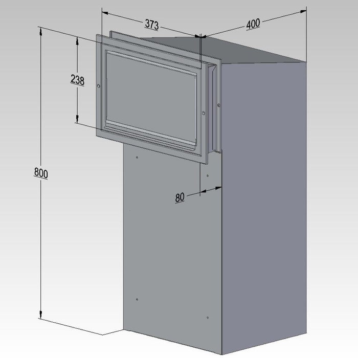 Sigma Paco Rear Access Parcel Box for Gates and Fences - Letterbox Supermarket