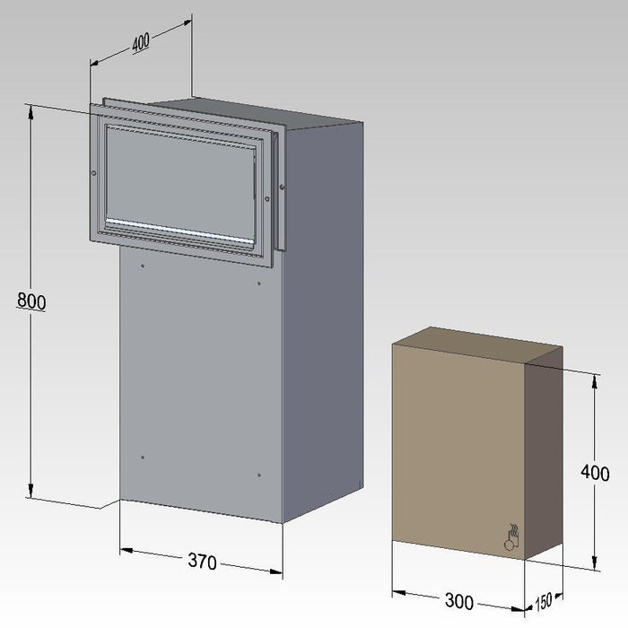 Sigma Paco Rear Access Parcel Box for Gates and Fences - Letterbox Supermarket