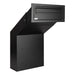 Through Wall Letter Chute High Capacity Collection Box Powder Coated Rolle - Letterbox Supermarket