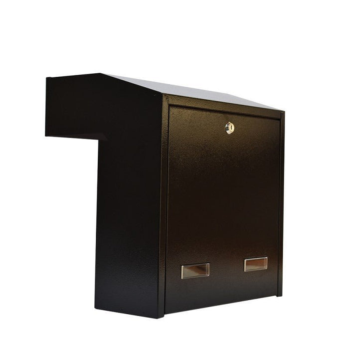 Through Wall Letter Chute with Stainless Steel Front Including Trim Lockable W3 - 4 XL - Letterbox Supermarket