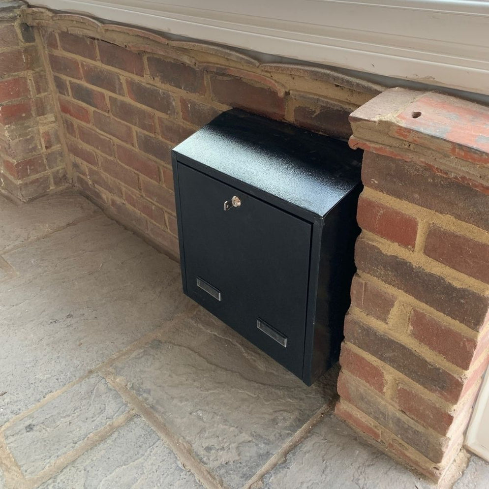 Built In Post Box Through the Wall Post Box with Stainless Steel Front Including Trim ...