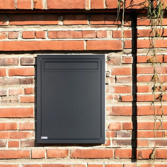 Toldi Vertical Through the Wall Letterbox for Narrow Walls - Letterbox Supermarket