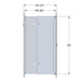 Toldi Vertical Through the Wall Letterbox for Narrow Walls - Letterbox Supermarket