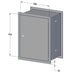 Toldi Vertical Through the Wall Letterbox for Narrow Walls - Letterbox Supermarket