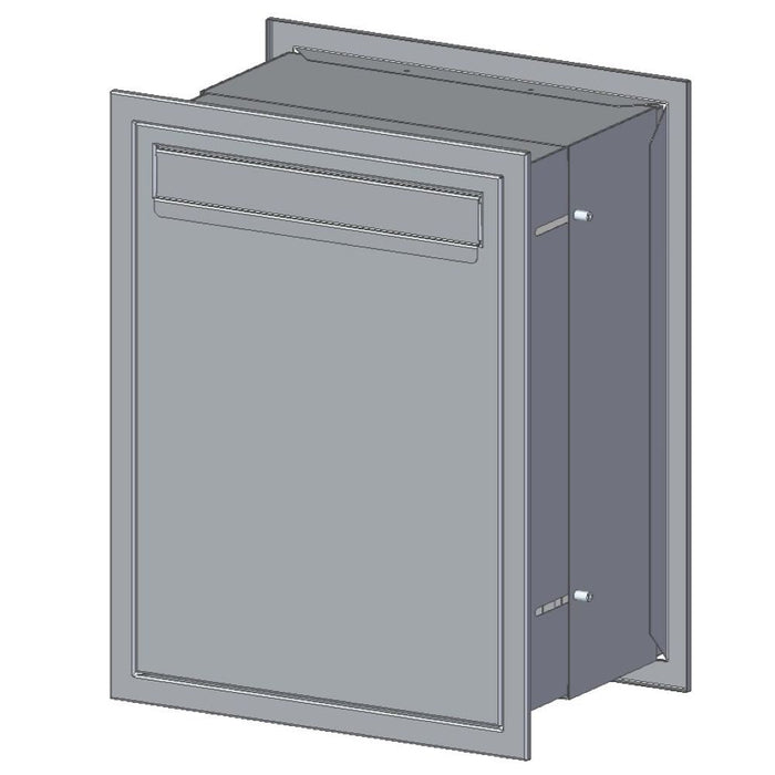 Toldi Vertical Through the Wall Letterbox for Narrow Walls - Letterbox Supermarket