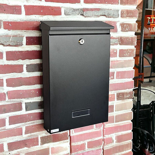 Wall Mounted Letterbox Lockable Outdoor Galvanised Steel SDG1 - Letterbox Supermarket
