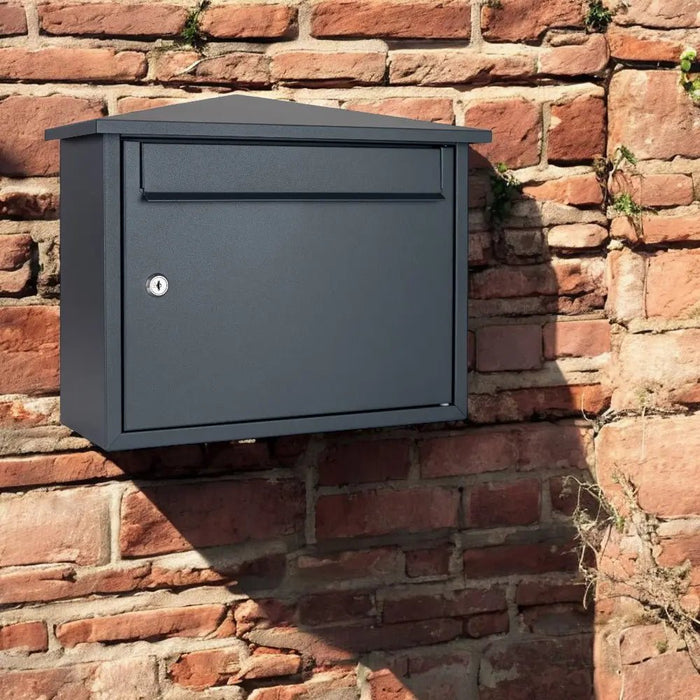 Wall Mounted Letterbox Lockable Outdoor Kestrel - Letterbox Supermarket