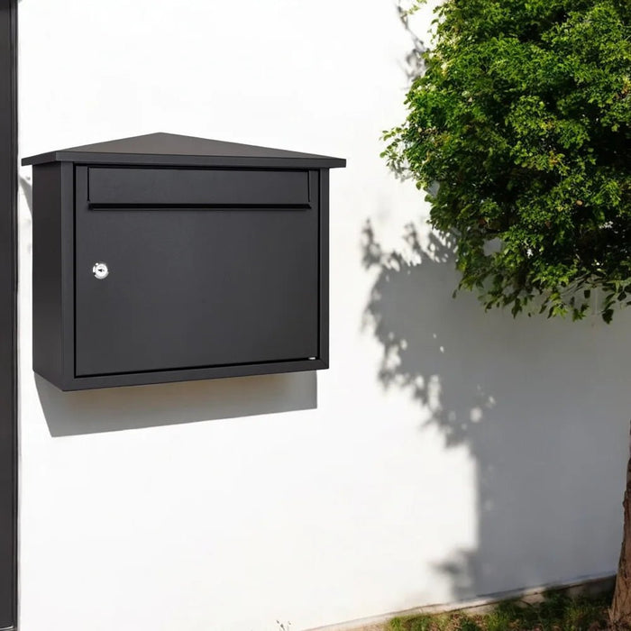 Wall Mounted Letterbox Lockable Outdoor Kestrel - Letterbox Supermarket