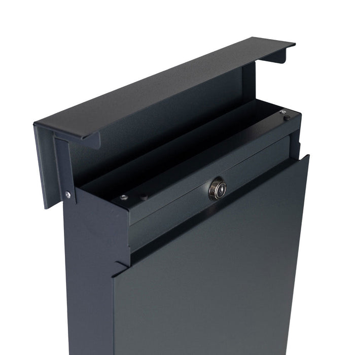 Wall Mounted Outdoor Letterbox Galvanised Steel Tonale - Letterbox Supermarket