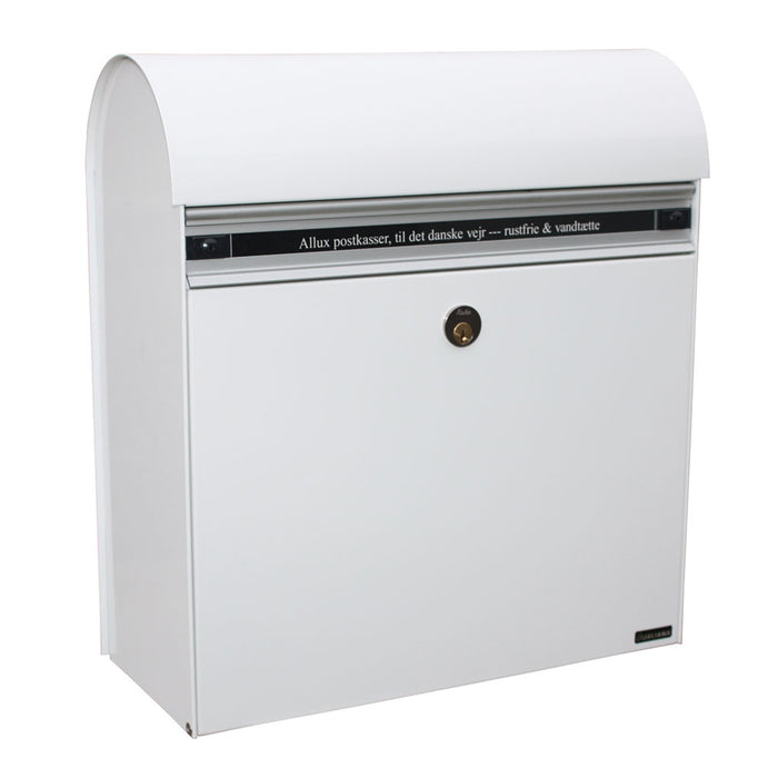 Wall Mounted Post Box Lockable Galvanised Steel Allux KS200