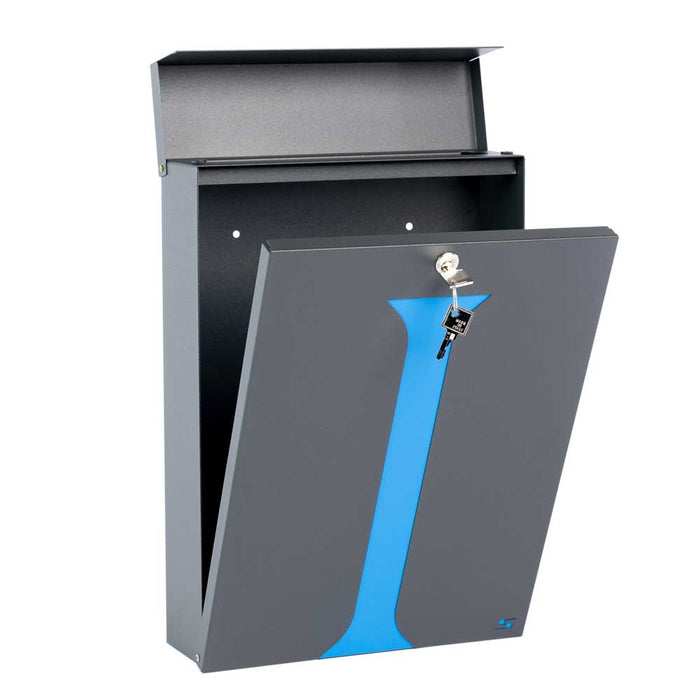 Wall Mounted Post Box External Lockable San Martino - Letterbox Supermarket