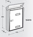 Wall Mounted Post Box External Lockable San Zenone - Letterbox Supermarket