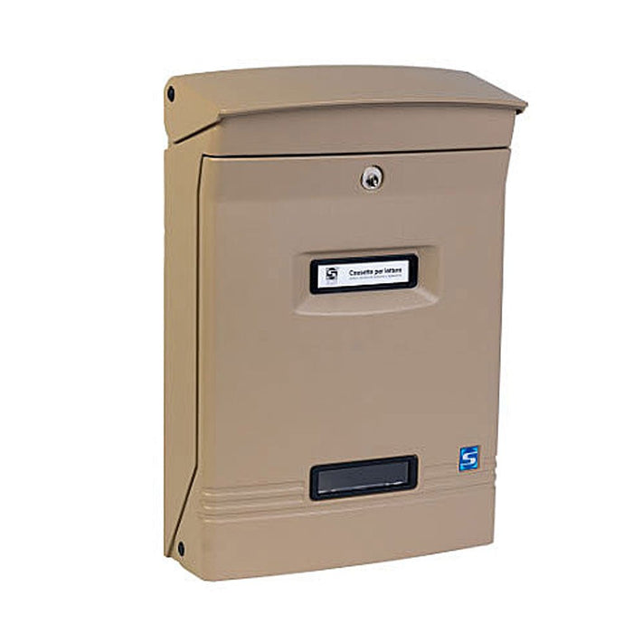 Wall Mounted Post Box Lockable Die-Cast Aluminium Moda Italiana Gioiosa - Letterbox Supermarket