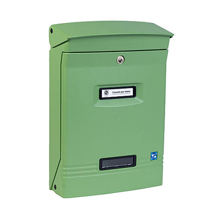 Wall Mounted Post Box Lockable Die-Cast Aluminium Moda Italiana Gioiosa - Letterbox Supermarket