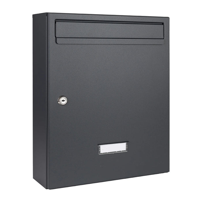 Wall Mounted Post Box Lockable Galvanised Steel W5 Urban Easy - Letterbox Supermarket