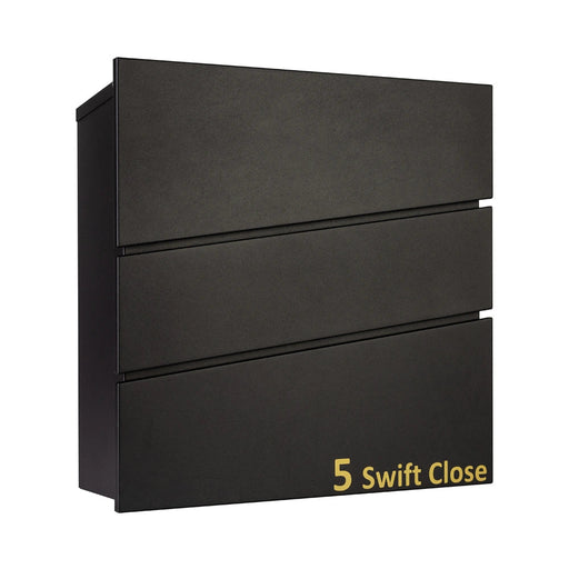 Wall Mounted Post Box Lockable Outdoor Swift - Letterbox Supermarket